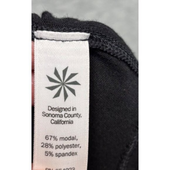 Athleta Womens Sleeveless Black Mock Neck Top S Tunic Athletic Workout - Picture 3 of 4